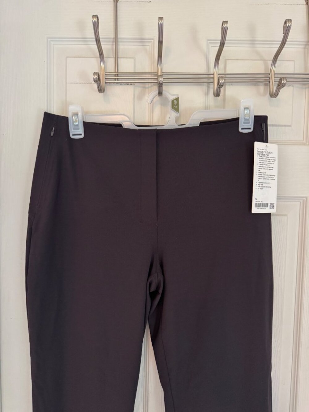 Lululemon Smooth Fit Pull-On High-Rise Pant Trouser Black NEW Pockets Luxtreme - Picture 3 of 12